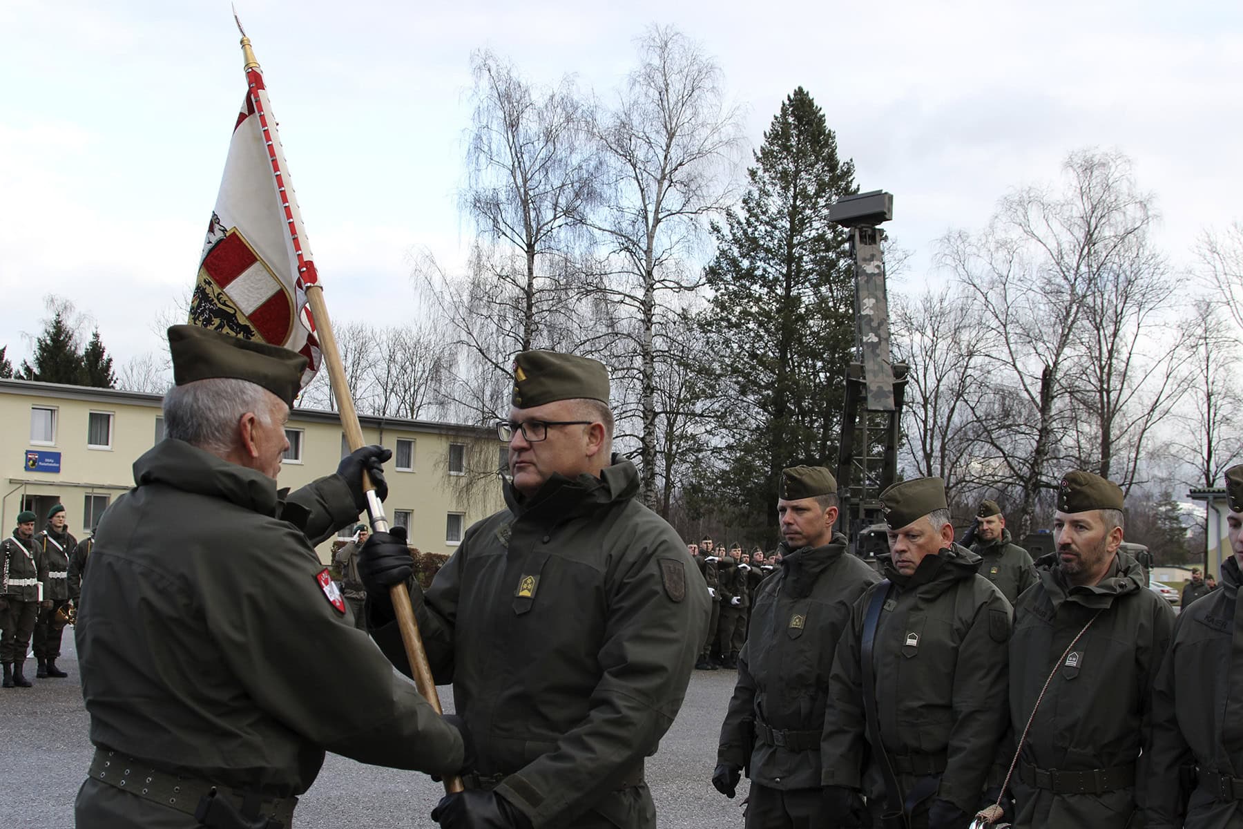 Handover of command at the radar battalion in Salzburg