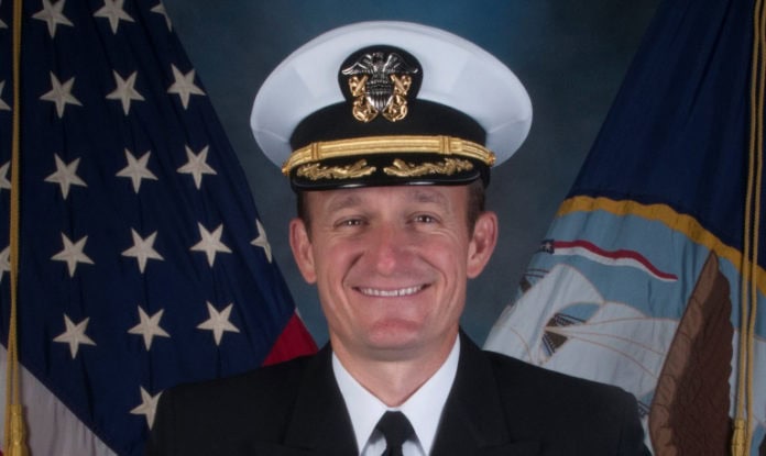US aircraft carrier Captain Brett Crozier