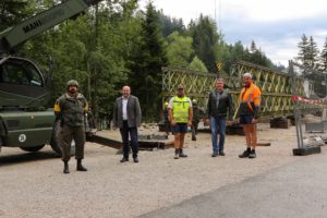 Abtenau: "Bailey Bridge" is being dismantled @Federal Army/Helmut Steger