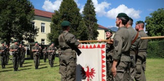 Swearing-in ceremony for the new Tyrolean military musicians