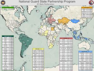 State Partner Program Map US National Guard launches partnership with the ÖBH