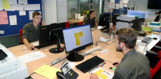 Soldaten helfen bei Hotline und beim „Contact Tracing” @Bundesheer/Mario Knipfer