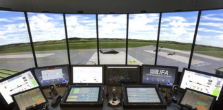 Air traffic controller training with state-of-the-art technology