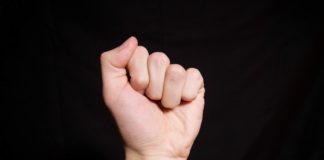 Shotgun, fist and peace power