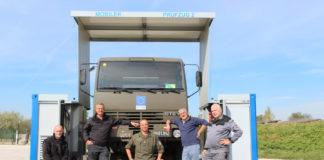 The mobile test stand of the Austrian Armed Forces in Bosnia