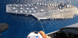Spectacular shots of US aircraft carriers