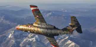 Saab-105Ö „Golden Tiger” zu Gast im Hangar-7 @Bundesheer/Tokunaga