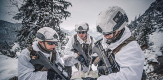 Ensigns train for combat in the mountains