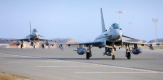 Briten setzen Storm Shadow von Eurofighter ein @Crown Copyright