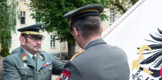 Handover of command at the Command Support School