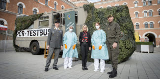 Mobiles Covid-Labor für das Bundesheer @Bundesheer/Karlovits