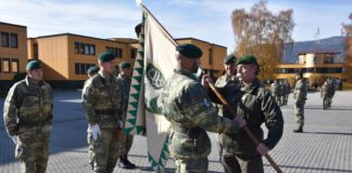 Handover of command at Jägerbataillon 18