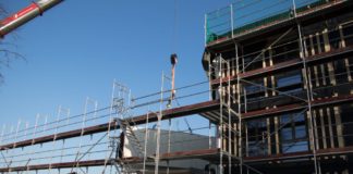 Kaserne in Feldbach: Holzriegelbau wächst @Bundesheer/Kickenweiz