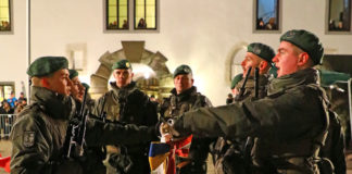 Verteidigungsministerin Tanner bei Angelobung in Gaming @Bundesheer/Fuss