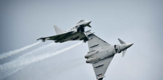 Air-to-ground firing of the Eurofighter
