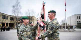 Handover of command at Jägerbataillon 12