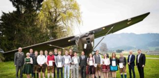 Apprenticeship ceremony at the Fliegerwerft in Zeltweg