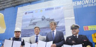 Saab: Keel laying of Polish SIGINT ship