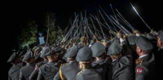 80 graduates at troop officer training course