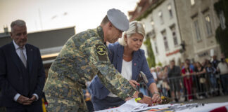 A new flag for the academy battalion