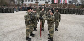 Angelobung von 74 Rekruten im Schloss Aurolzmünster @Bundesheer/Mickla
