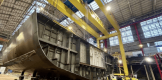 Naval Group: Kiellegung der „HS Formion” Kiellegung bei Naval Group für griechische Marine – ©Naval Group