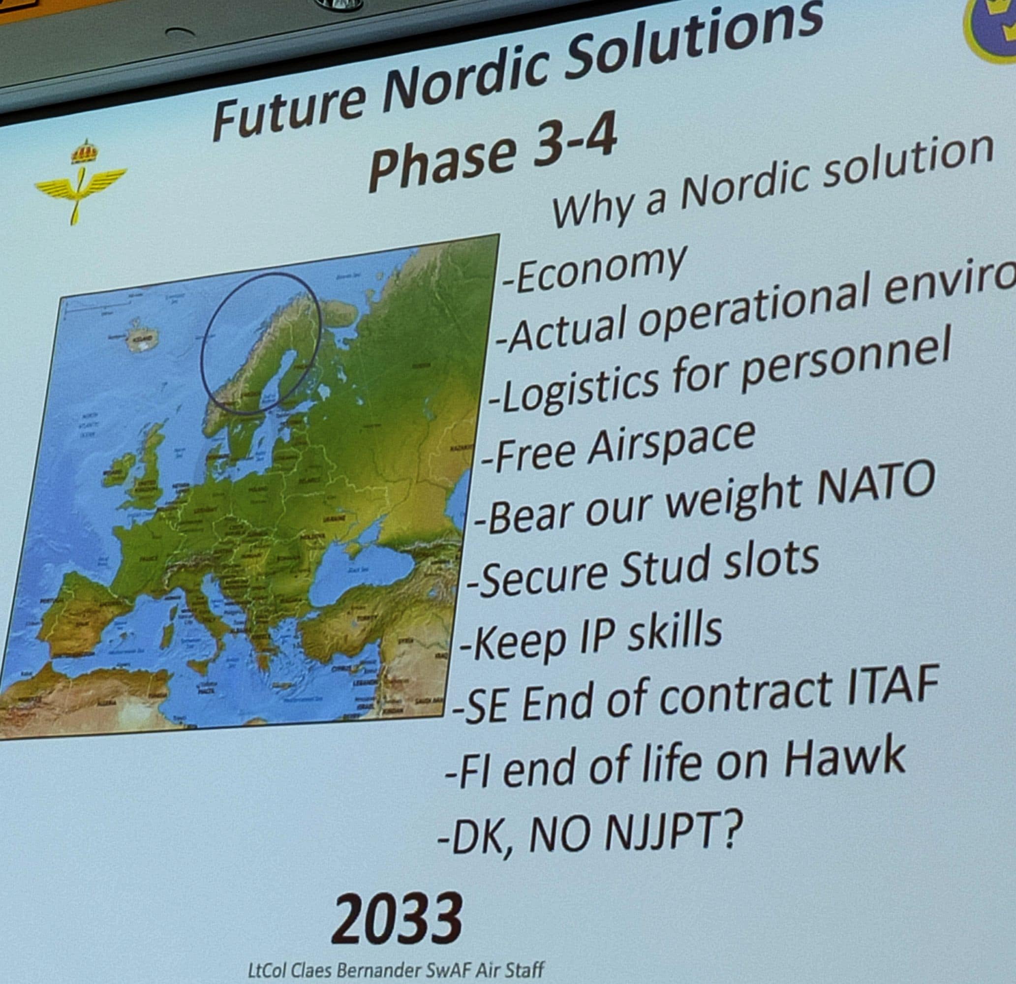 Lieutenant Colonel Bernander: "Need a new solution" @Georg Mader