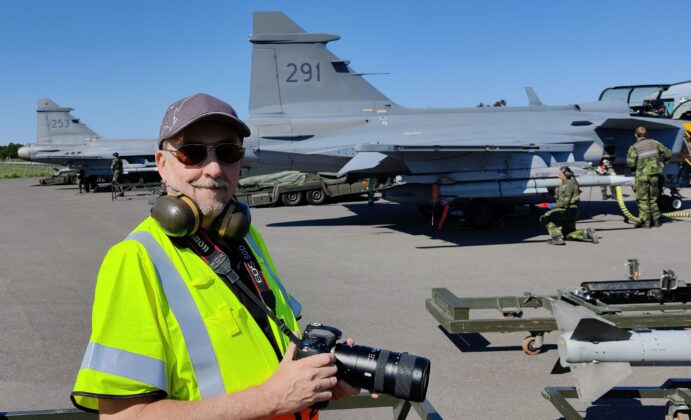 Gripen-Übung auf Straßenabschnitt – ©Georg Mader