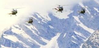 Bundesheer feiert Fly Out der Alouette III Fly Out der Alouette III – ©Georg Mader