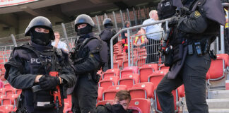 Fact Systems bei deutscher EM-Übung Großübung der deutschen Polizei im Stuttgarter Stadion – ©Innenministerium BW