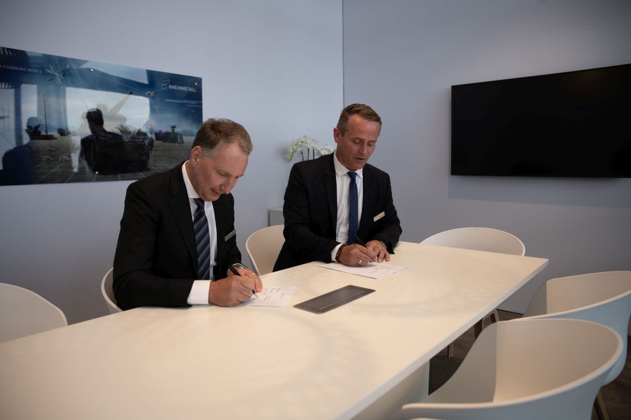Rheinmetall & MBDA bringen SADM in den Skyranger Unterschrift unter Moemorandom of Understanding von Rheinmetall & MBDA – ©MBDA