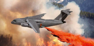 Waldbrand: Brasilien setzt Embraer C-390M ein Löscheinsatz der C-390M – ©Embraer