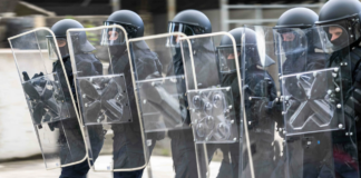 Mehler Protection: Neue Riot Control-Ausrüstung Die neue Riot Gear von Mehler Protections im Einsatz. ©Mehler