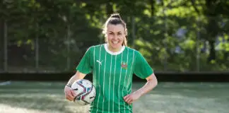 Beim Bundesheer & SK Rapid: Teamplayerin Lisa Rammel Fußballerin Lisa Rammel – ©Sebastian Freiler