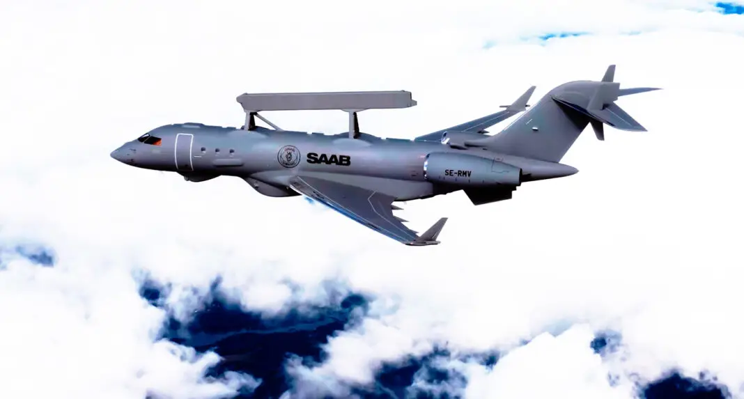 Globalere Flugzeug – ©Saab