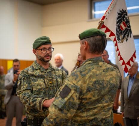 Kommando&uuml;bergabe bei den Villacher Pionieren &ndash; &copy;Bundesheer/Simoner
