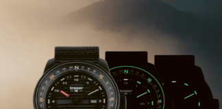 Traser P68 Pathfinder Solar: Energieeffizient und robust Die neue P68 Pathfinder Solar von Traser bei Licht, in der Dämmerung und im Dunkeln. ©Traser