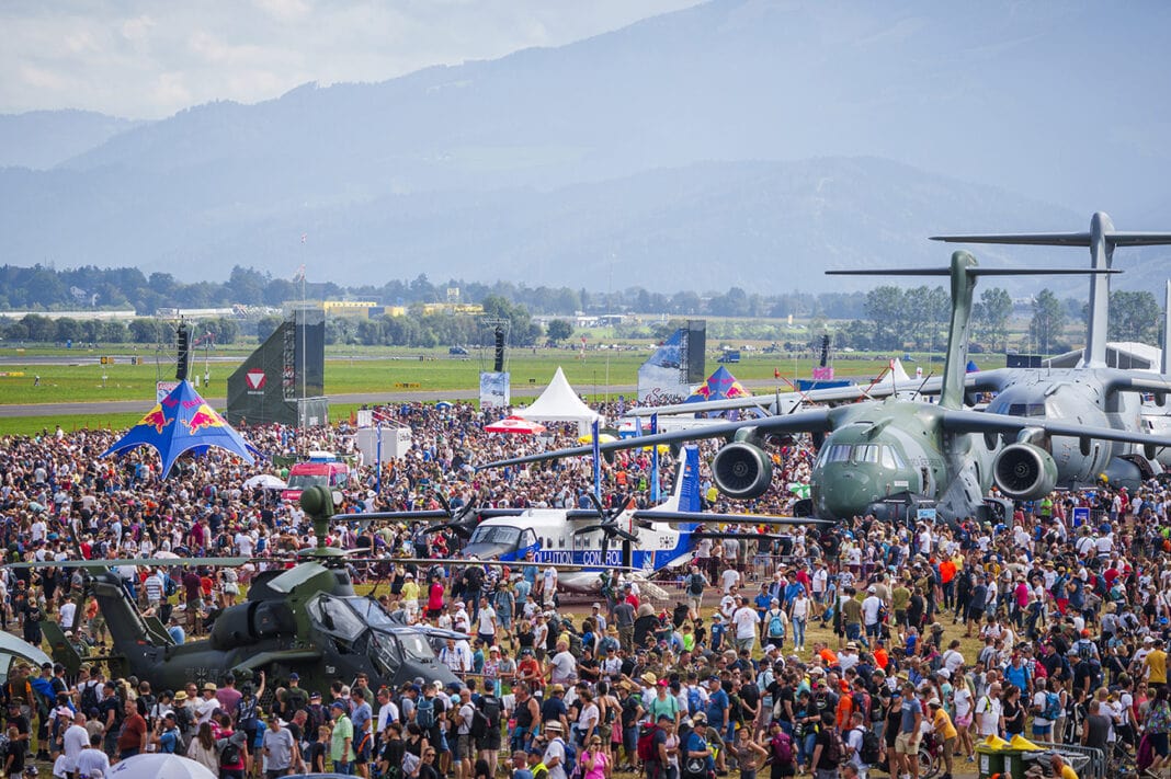 Zuschauermassen und Static Display bei der „Airpower 2024” – ©Philip Platzer/Red Bull Content Pool
