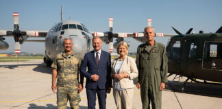 Bundesheer-Aufbauplan stärkt Standort Hörsching Pressekonferenz zu den geplanten Investitionen des Bundesheeres am Fliegerhorst Vogler in Hörsching – ©Bundesheer/Pusch