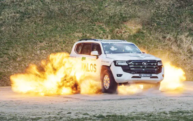 Der Talos ist eine gesch&uuml;tzte Version des Land Cruiser 300 &ndash; &copy;Achleitner