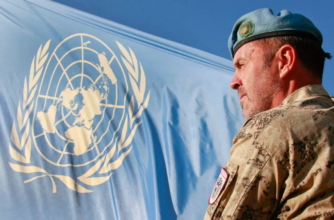 Flagge der Vereinten Nationen – ©Bundesheer/Grebien