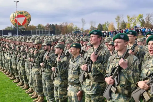 Angelobung in der Schwarzenberg-Kaserne – ©Bundesheer/Riedlsperger