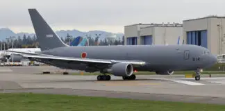 Boeing: Japan erhöht auf 15 KC-46A Tanker KC-46A mit japanischem Hoheitszeichen – ©Archiv