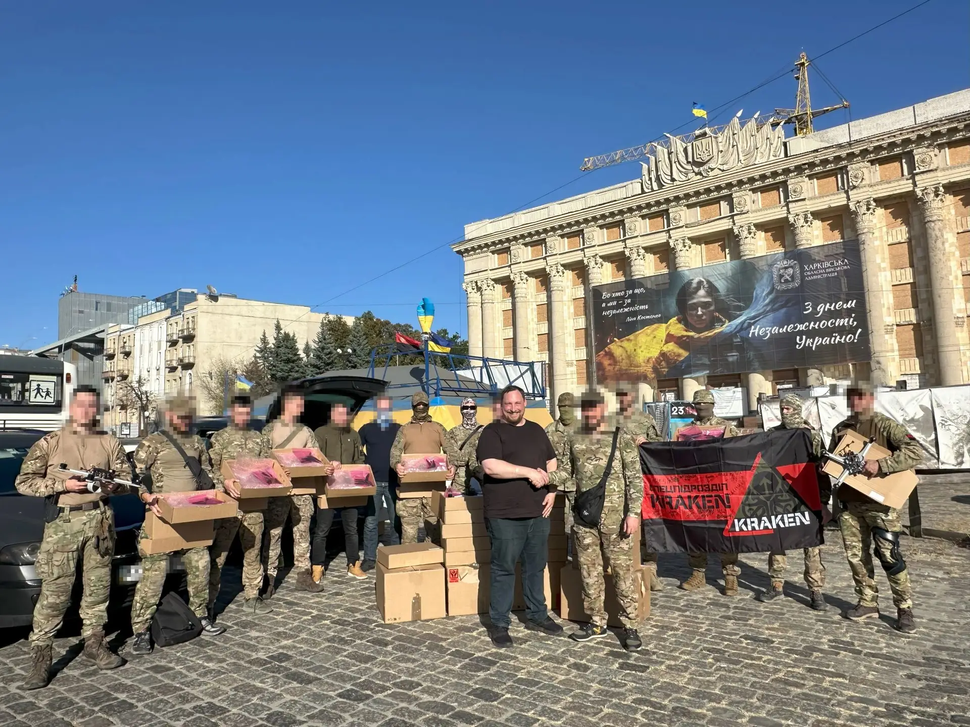 Handover of Donaustahl drones to the Ukrainian drone unit Handover of Donaustahl drones to the Ukrainian drone unit