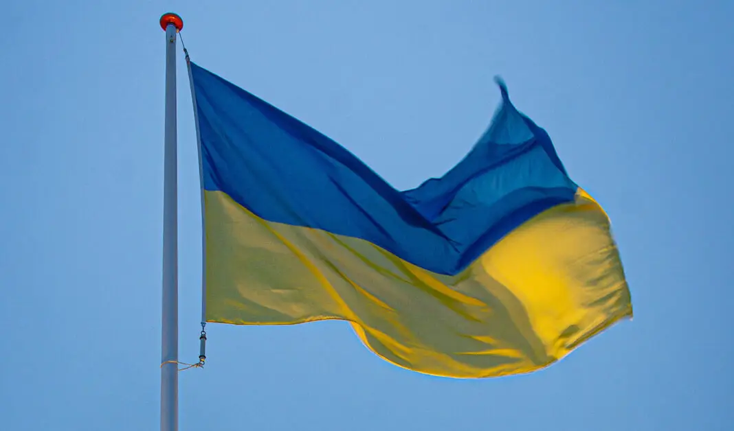 02862_c_Oosterveld Ukrainische Flagge – ©Niederlande MoD/Oosterveld
