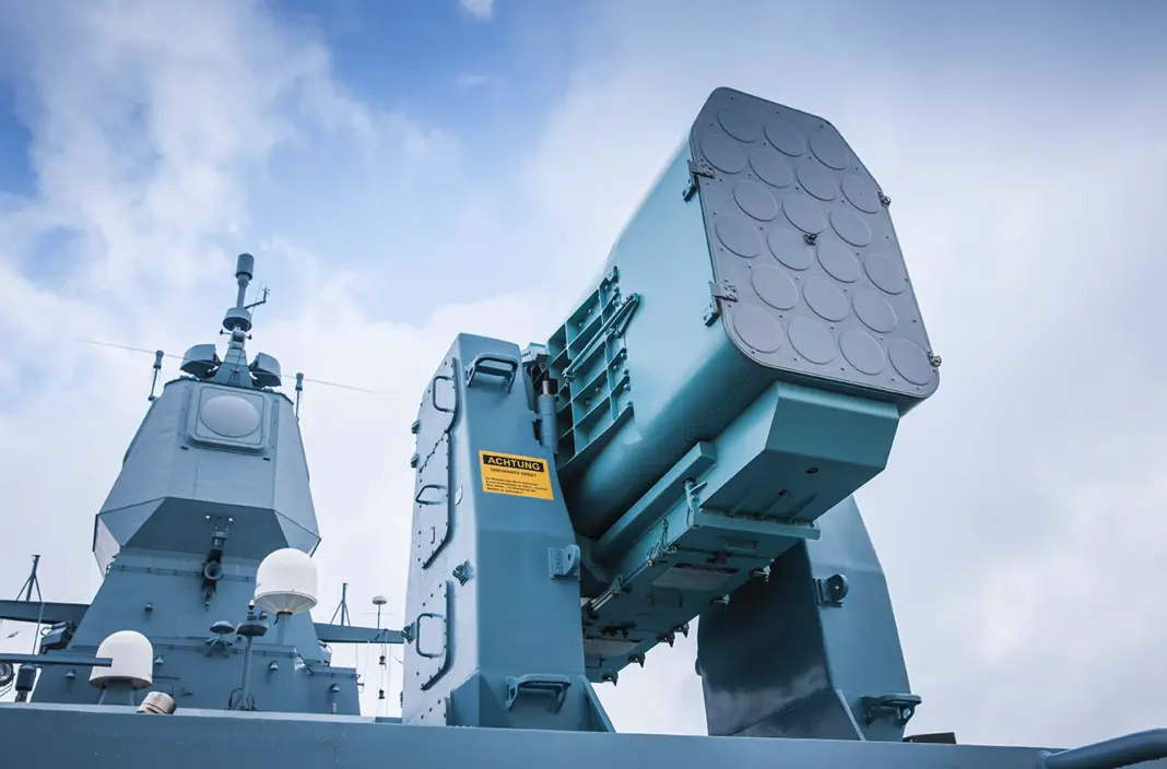 RAM GMLS auf der Fregatte Hessen – ©MBDA