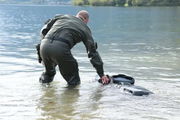 Der Black Shadow Scooter von Rotinor bei der Outer-Limits Experience Week 2024. ©Militär Aktuell/Bendl