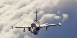 Saab: Gripen E feiert Debüt bei Übung „Cruzex 2024” Gripen E-Kampfjet – ©Saab