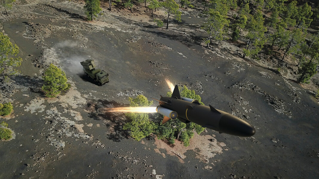 Abschuss einer RBS15-Anti-Schiffsrakete – ©Saab