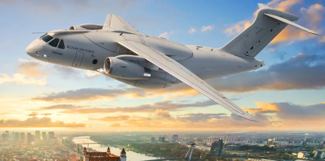 C-390M mit slowakischen Hoheitszeichen – ©Embraer C-390M mit slowakischen Hoheitszeichen – ©Embraer